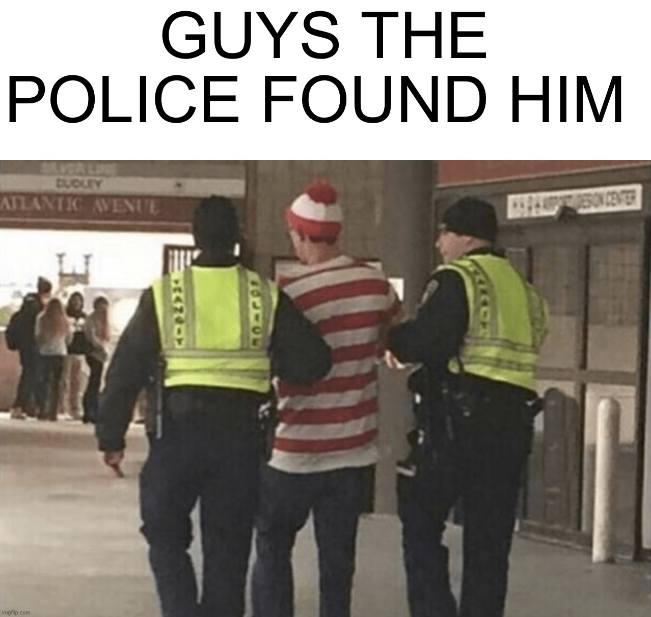 Where's Waldo Meme - The Police Found Him Funny Joke